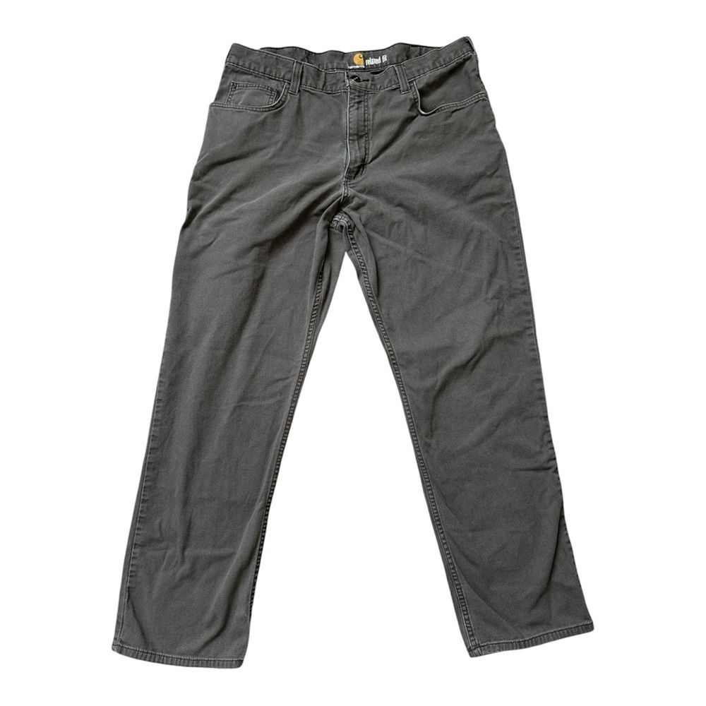 CARHARTT RELAXED FIT DARK GRAY STRAIGHT LEG UTILITY WORK PANTS SIZE 36x32